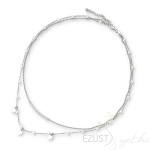 Gyöngyös Szív Duplasoros Nyakék