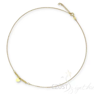 Aranyozott Ezüst Gyöngyös Szíves Nyakék