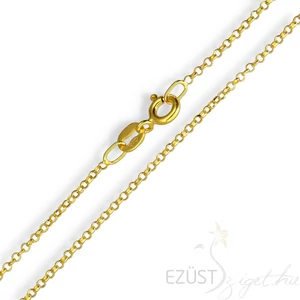 Gyöngy Anker Típusú Aranyozott Ezüst Nyaklánc több méret