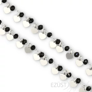 Fekete Gyöngyös Szíves Nyakék