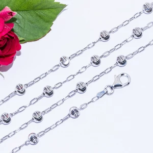 ezüst gyöngyös nyakék