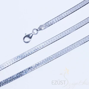 fényes ezüst laplánc