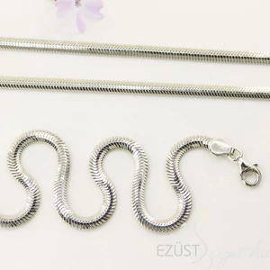 Széles Fényes Lapított Nyakék - 4mm