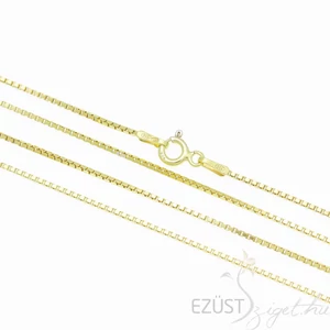 aranyozott velencei kocka nyaklánc