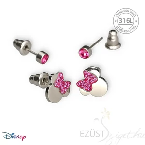 Minnie Egér Köves Fülbevaló Szett - több színben (Disney) 