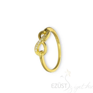 Végtelen Díszes Aranyozott Gyűrű