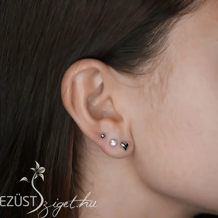 Letisztult Szív Fülbevalók 3in1 (3-4-5 mm)