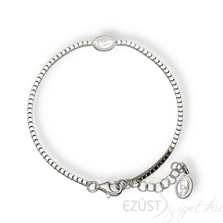 Ezüst Karlánc Medjugorje Medállal