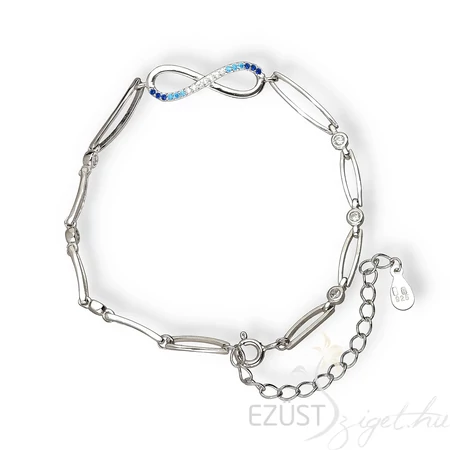 Kék Köves Szikrázó Végtelen Karlánc