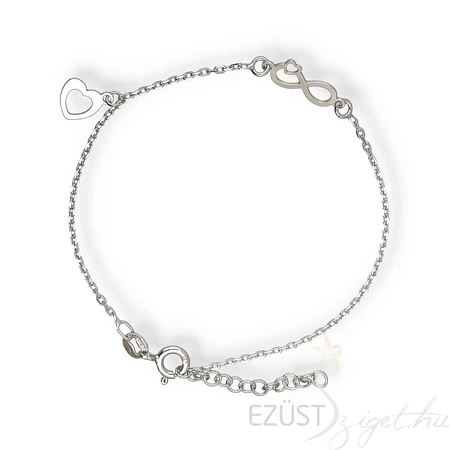 Örök Szeretet Könnyed Ezüst Karlánc