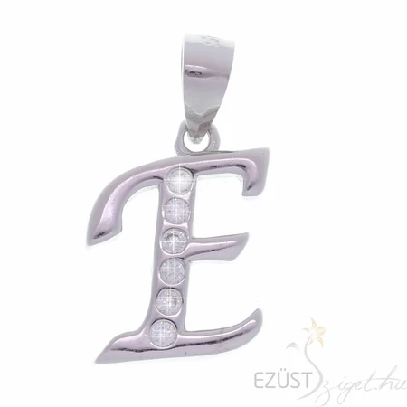 betű medál ezüstből