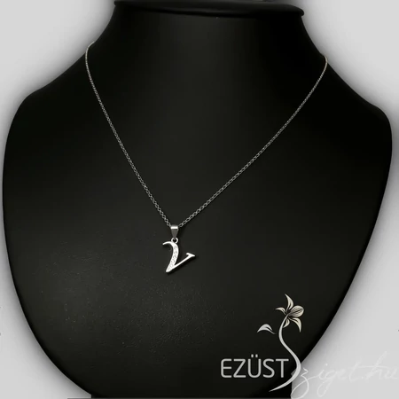 betű medál ezüstből