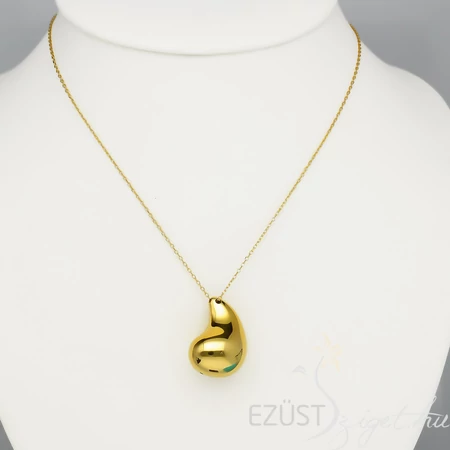 Könnycsepp &quot;Teardrop&quot; Aranyozott Nyakék