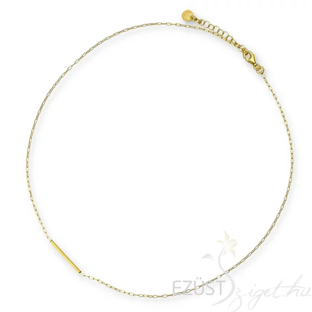 Aranyozott Ezüst Letisztult Nyaklánc