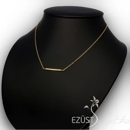 Aranyozott Ezüst Letisztult Nyaklánc