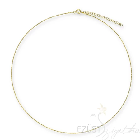 Aranyozott Fénylő Anker Nyaklánc (40+5 cm)