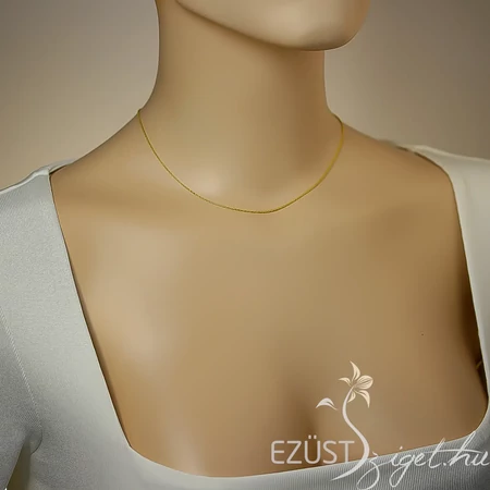 Aranyozott Fénylő Anker Nyaklánc (40+5 cm)