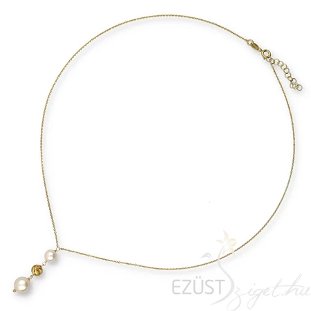 Elegáns Gyöngy Díszes Aranyozott Nyakék