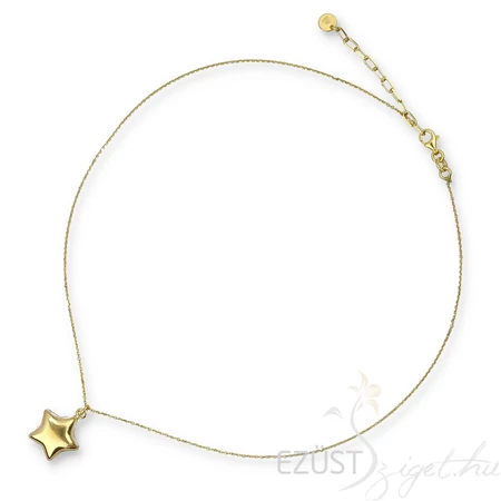 Fénylő Domború Csillag Nyakék