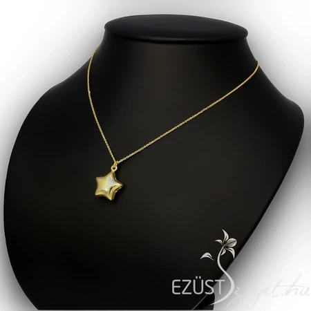 Fénylő Domború Csillag Nyakék