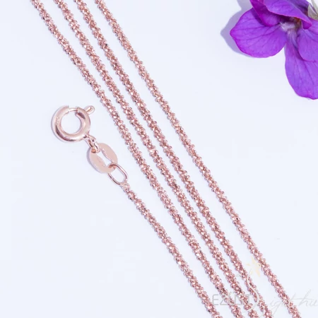gyémánt vésett rose gold nyakálnc