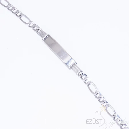 Lapbetétes Figaro Férfi Karlánc- 8mm, 22 cm
