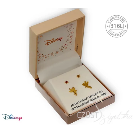 Aranysárga Színű Csingiling Fülbevaló Szett (Disney)