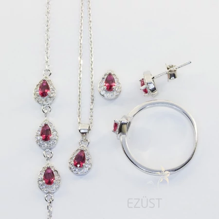 Pink Csepp Ékszer Szett