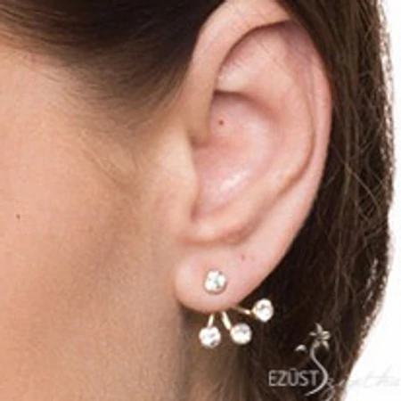 Virág Szív, Fordított az az Kétoldalú Fülbevaló (ear jacket)