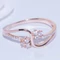 Virágok Rose Gold Gyűrű