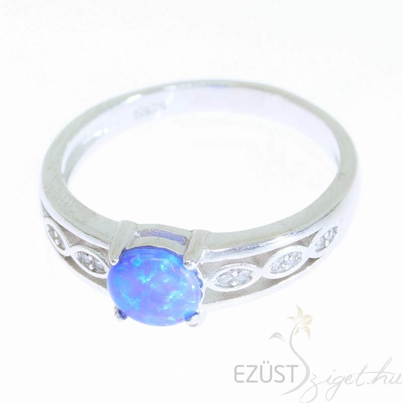 kék opál gyűrű