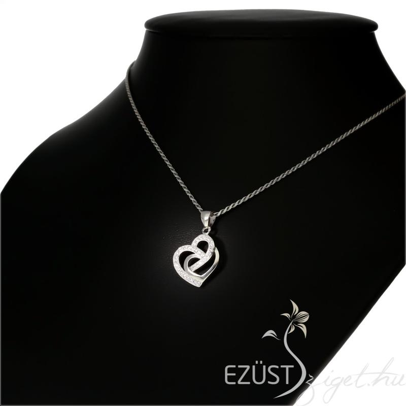 Érdekes Formájú Szív Medál