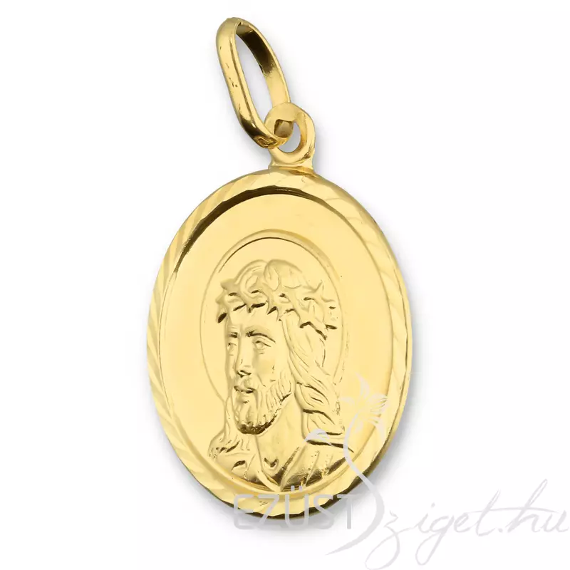 Jézus Töviskoszorúval 14 Karátos Arany Medál